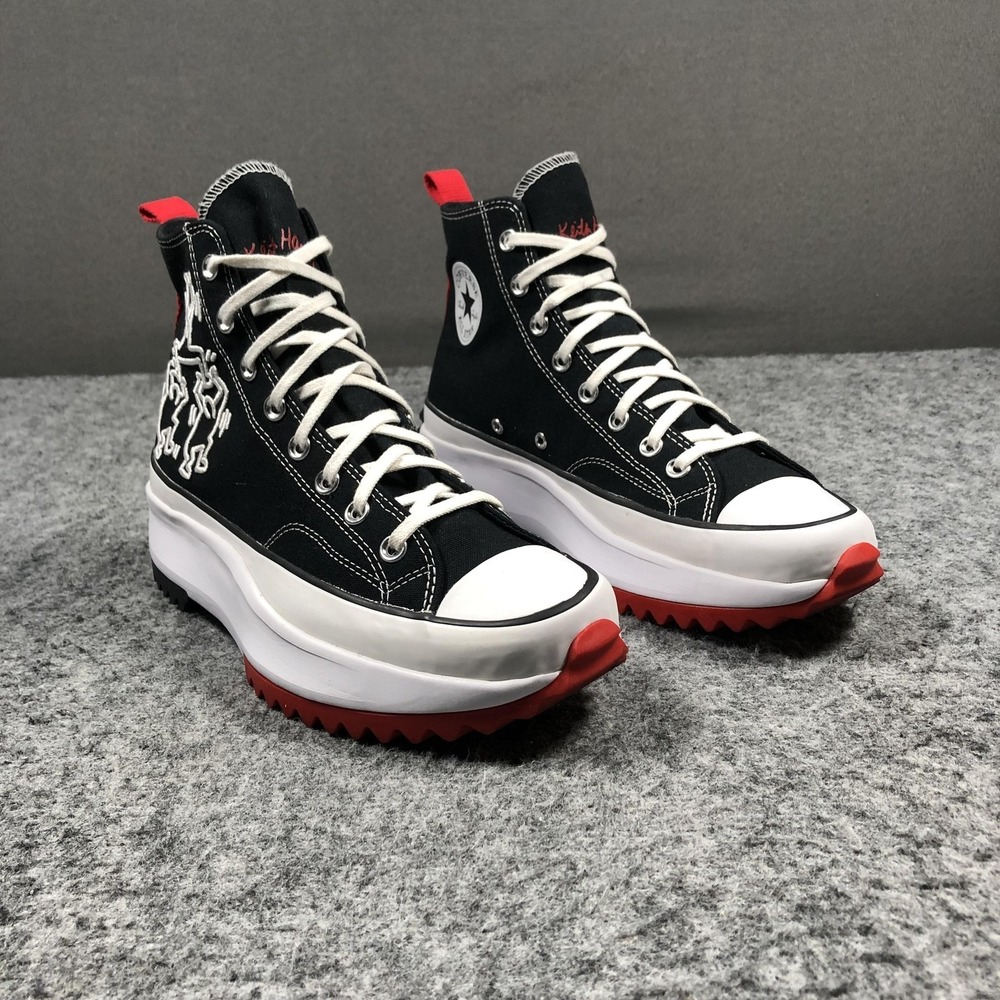 Converse Run Star Hike Keith Haring Chuck Taylor Shoes Mens 10.5 Black 171859C